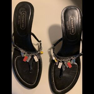 COACH heels, slides, Made in Italy